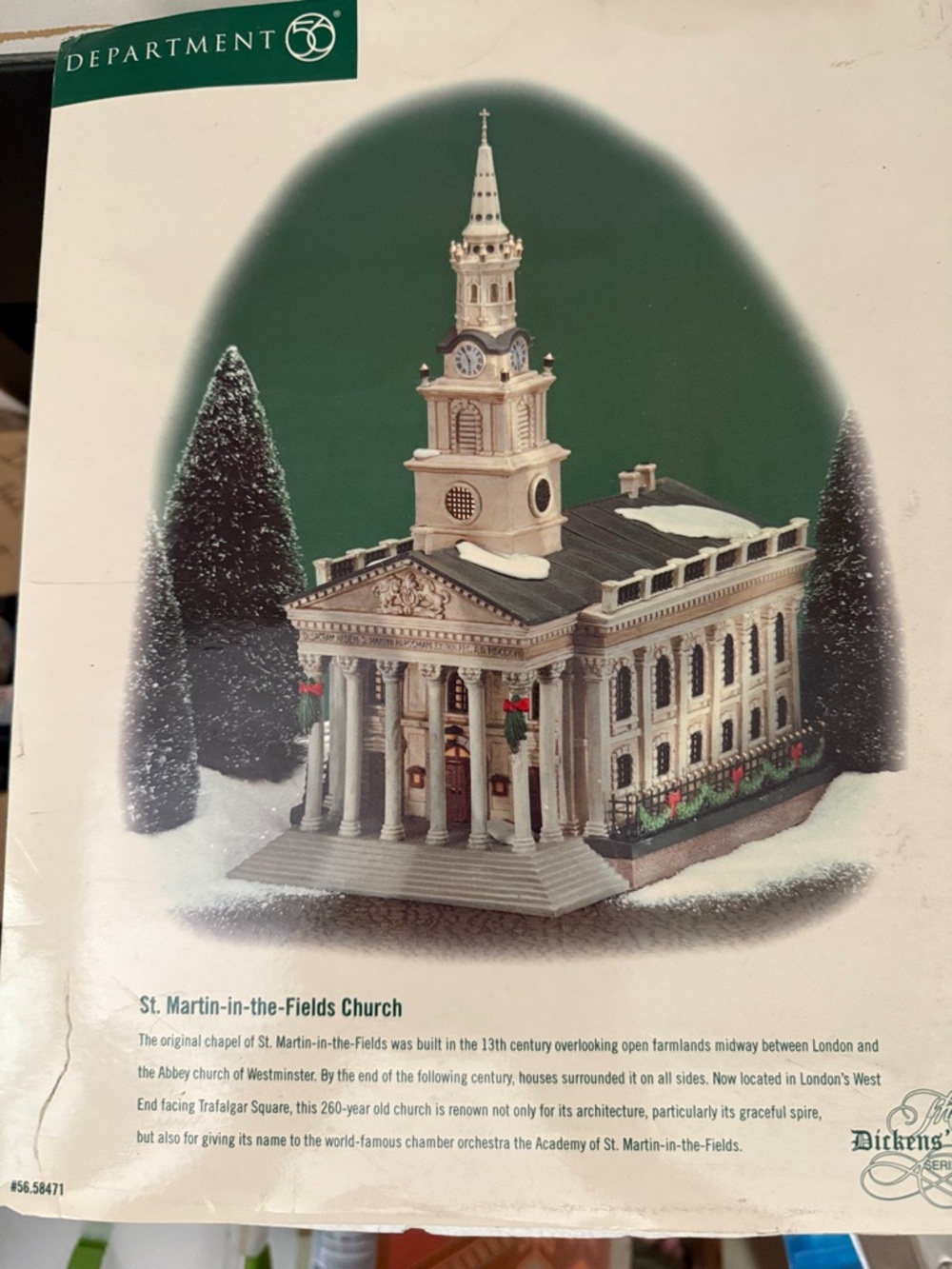 St. Martin -in-the Fields Churxh, Department 56